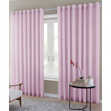 Cortina Blackout Pvc Com Tecido Mc Cortinas Voil Xadrez 2 30 X 2 80 Cor Rosa claro