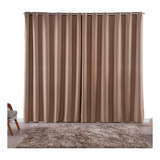 Cortina Blackout Tecido Grosso 4 Metros Blecaute 4 00x2 50 Cor Bege