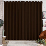 Cortina Blackout Tecido Sala Quarto 3 00x2 80 Imediato Cor Cortina Marrom Escuro