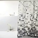 Cortina Box 198x180cm Poliester Pixel Cinza Colorful