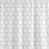 Cortina Box Banheiro Poliéster 180cm X 198cm Cor Linhas Minimalistas Azulejo Diagonal