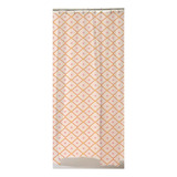Cortina Box Banheiro Poliéster 198x180cm C Ganchos Cor Rosa