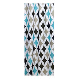 Cortina Box Banheiro Poliéster 198x180cm C Ganchos