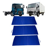 Cortina Cetim Caminhao 3 Peças Ford Cargo Cabine Pequena