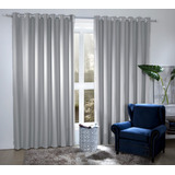 Cortina Corta Luz 80 Tecido 1 80 X 2 70 Cor Cinza