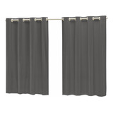 Cortina Corta Luz Blackout Blecaute 2 80 X 1 60 Cor Cinza escuro