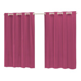 Cortina Corta Luz Blackout Blecaute 2 80 X 1 60 Cor Pink