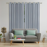 Cortina Corta Luz Tecido Jacquard Blackout 2 60 X1 80 Janela