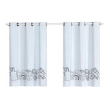 Cortina Cozinha Blackout Estampada 2 20x1 30 Veda Luz