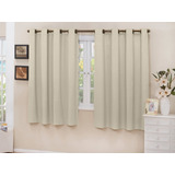 Cortina Cozinha Corta Luz Blackout Tecido 2 00x1 30 Cor Areia