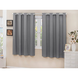 Cortina Cozinha Corta Luz Blackout Tecido 2 00x1 30 Cor Cinza