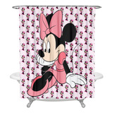 Cortina De Chuveiro De Desenho Animado Mickey Minnie Mouse