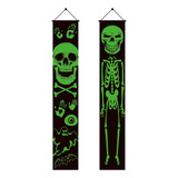 Cortina De Porta Halloween Outdoor Night Glow Banner