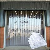 Cortina De Porta Transparente De Pvc Macio- Tira De Cortina De Louvre De Pvc- Tiras De Cortina De Plástico- Cortina De Porta De Plástico- Transparente- 150x23 0cm-59-06x90-55 Pol-