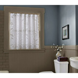 Cortina De Renda Branca Para Vitrô De Banheiro 85 X 70cm