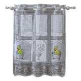 Cortina De Renda Para Banheiro Vitro 0 80 X 0 80 Cm Branco