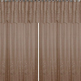 Cortina De Renda Sala Interlar 350x220 Cm Roseiral Desert Cor Marrom claro