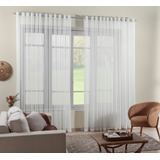 Cortina De Voil Voal 5 00x2 80 Para Varão Sala E Quarto