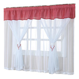 Cortina Denver Voal Com Pedraria Varão Simples 2 00m X 1 50m