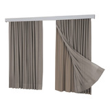 Cortina Gaze D Linho 4 00x2 80 Trilho Max Duplo F Blackout