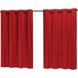 Cortina Infantil Blackout Blecaute Corta Luz 2 80 X 1 60 Cor Vermelho