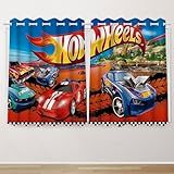 Cortina Infantil Decoração 2 60x1 50 Temática Carros De Corrida Hot W