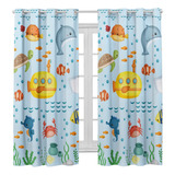 Cortina Infantil Safari Para Quarto 3 00x2 20 Estampada