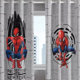 Cortina Infantil Spider Man Corta Luz Blackout 2 60x1 70m