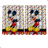 Cortina Infantil Temática 2 60x1 50 Mtrs Mickey Mouse Mod2