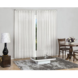 Cortina Inove D Monaco P Trilho 5 40x2 80m Bella Janela Cor 12 Branco