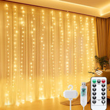 Cortina Luz 375 Leds Pisca 4x2m Usb Festa Decoração Bivolt