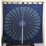 Cortina Manta Painel Mandala Indiana Casal