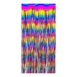 Cortina Metalizada Colorida Franja Metal Multicor Now United