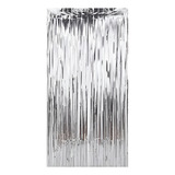 Cortina Metalizada Franja 2x1mts P Festa Painel Decoração