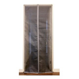 Cortina Mosquiteira Magnética Kit 110 X 230cm Branco Cor Branco Telas Mm