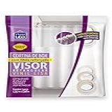 Cortina Para Box Branca Com Ilhós Visor Cristal 1 35x2 00m Plast Leo Ref 641 F 