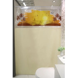 Cortina Para Box Com Ganchos 1 38m X 2 00 M C Visor Estampa