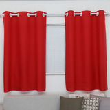 Cortina Para Janela Sala E Quarto 2 20 X 1 50 Decoração Cor Vermelho