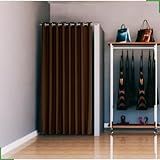 Cortina Para Provador De Loja Tecido Blackout 1 40x2 50 Cor Marrom