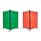 Cortina Para Solda Laranja E Verde 1 78x1 22m Carbografite