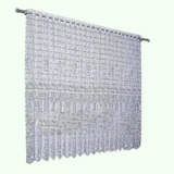 Cortina Para Vitrô De Banheiro Cozinha 1 80 X 1 30m Renda