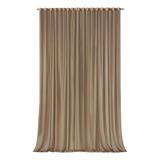 Cortina Pé Direito Quarto Sala Blecaute Varão 4 50 Alt Sanca Cor Chocolate