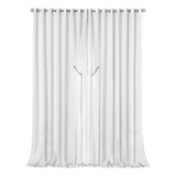 Cortina Pé Direito Quarto sala Varão Bélgica 3 50 Alt Bege Cor Branco