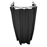 Cortina Provador Arco 70x70 E 90x90 Blackout Tecido Preto