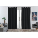 Cortina Pvc 100 Blackout 2 80 Por 2 60 Porta Sala Quarto Cor Preto
