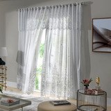 Cortina Renda Clássica 300x180 Irlanda Sala Quarto P Varão Cor Branco