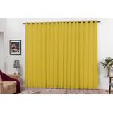 Cortina Tecido Oxford Grosso 3 Metros X 2 50 Largura Premium Cor Amarela