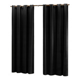 Cortinas Porta Vidro Balcão Blackout Tecido Pvc 2 80x2 30m Cor Preto