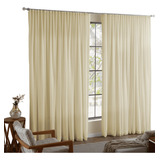 Cortinas Trilho Comum Voil Com Forro Microfibra 5 00 X 2 80