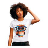 coruja bc1 -coruja bc1 Camiseta Feminina Bc1 Coruja Em Pe Oculos Parada